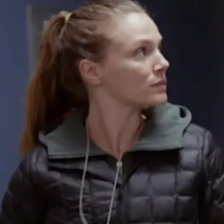 Tracy Spiridakos Chicago Fire S11 Black Quilted Jacket