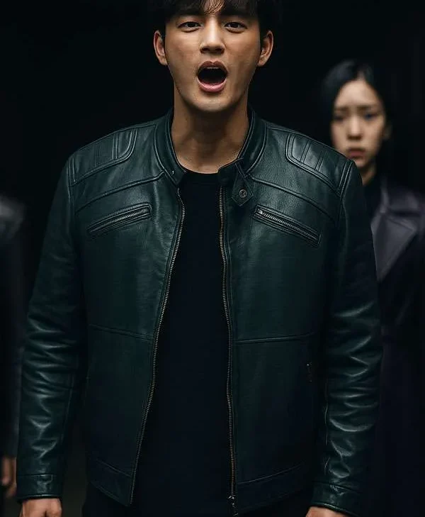 Twelve 2025 Seo In guk Black Leather Jacket
