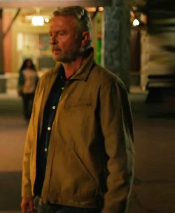 Untamed S01 Sam Neill Brown Jacket