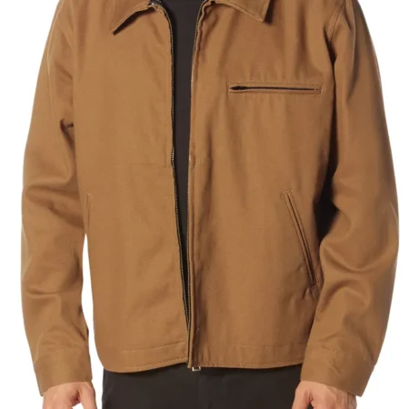 Untamed S01 Sam Neill Brown Jacket Front