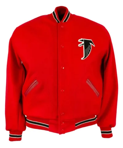 Varsity 1967 Atlanta Falcons Red Wool Jacket