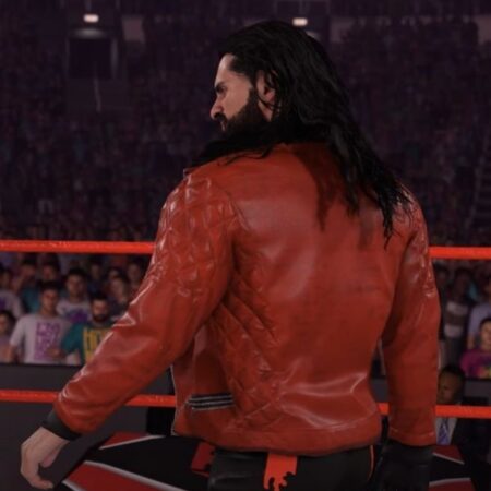 WWE 2K22 Seth Rollins Leather Jacket
