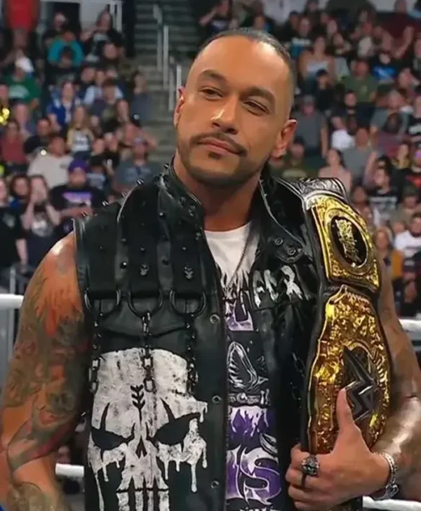 WWE Money In The Bank 2024 Damian Priest Black Vest