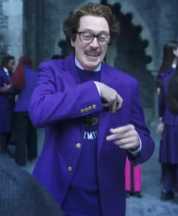 Wednesday S02 Steve Buscemi Purple Blazer