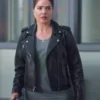 Wild Cards S02 Marie Avgeropoulos Black Leather Jacket webp