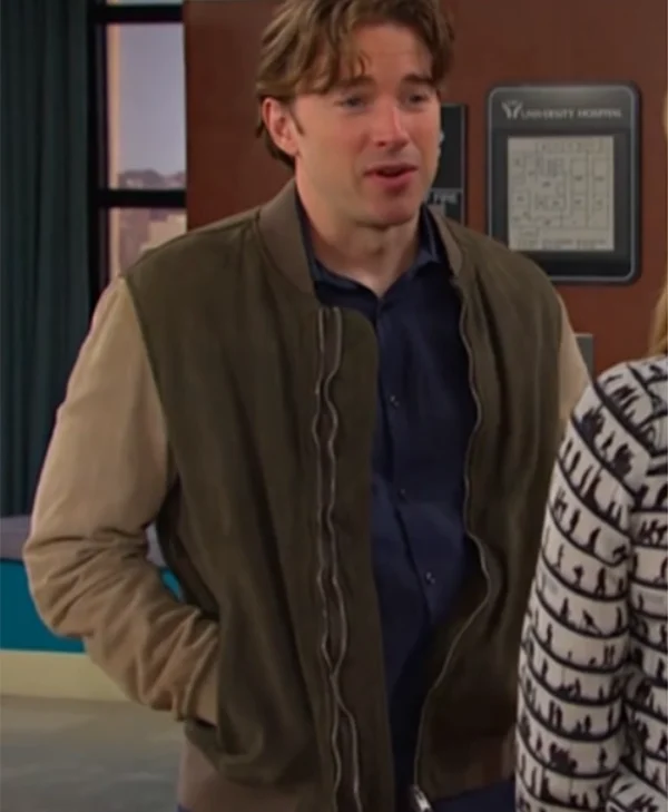 Will Horton Days of Our Lives Two Tone Bomber Jacket