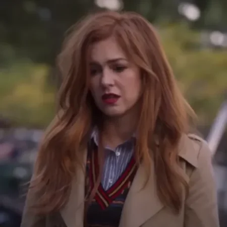 Wolf Like Me Isla Fisher Brown Trench Coat