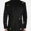 X Mas Icons Black Velvet Christmas Blazer For Sale