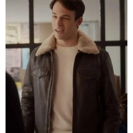 Sebastiano Pigazzi And Just Like That Leather Jacket