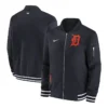 Detroit Tigers Black Bomber Full Zip Jacket
