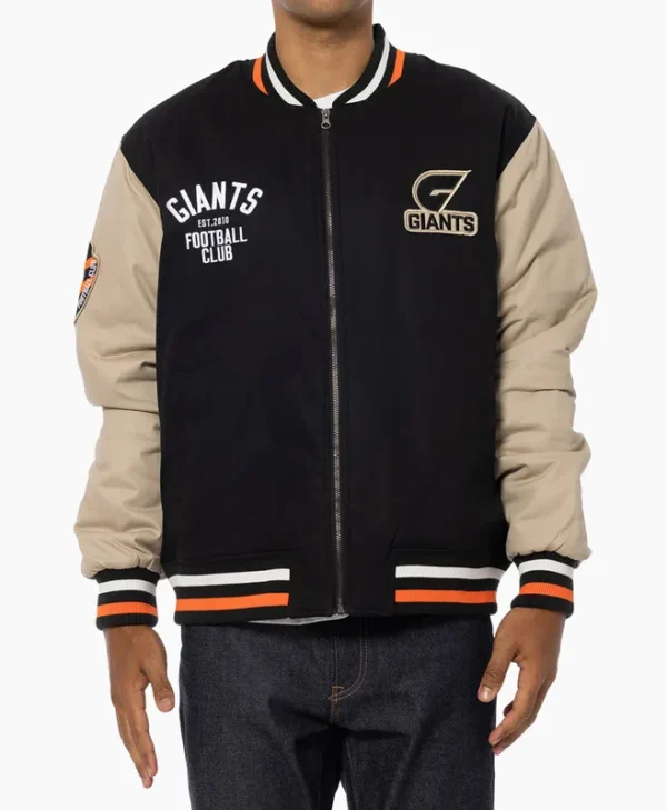 GWS Giants Lock Up Varsity Cotton Jacket
