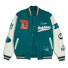 miami dolphins aqua letterman jacket