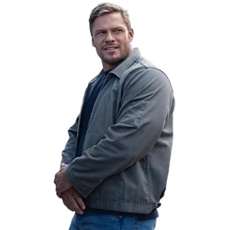 Reacher Season 2 Alan Ritchson Gray Cotton Jacket