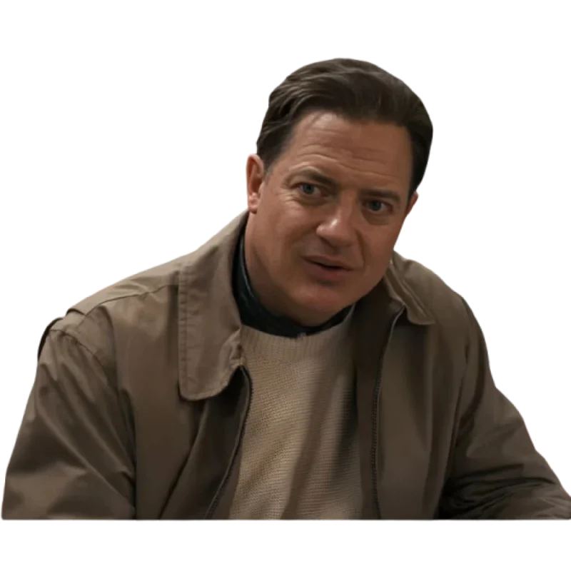 Rental Family 2025 Brendan Fraser Beige Cotton Jacket