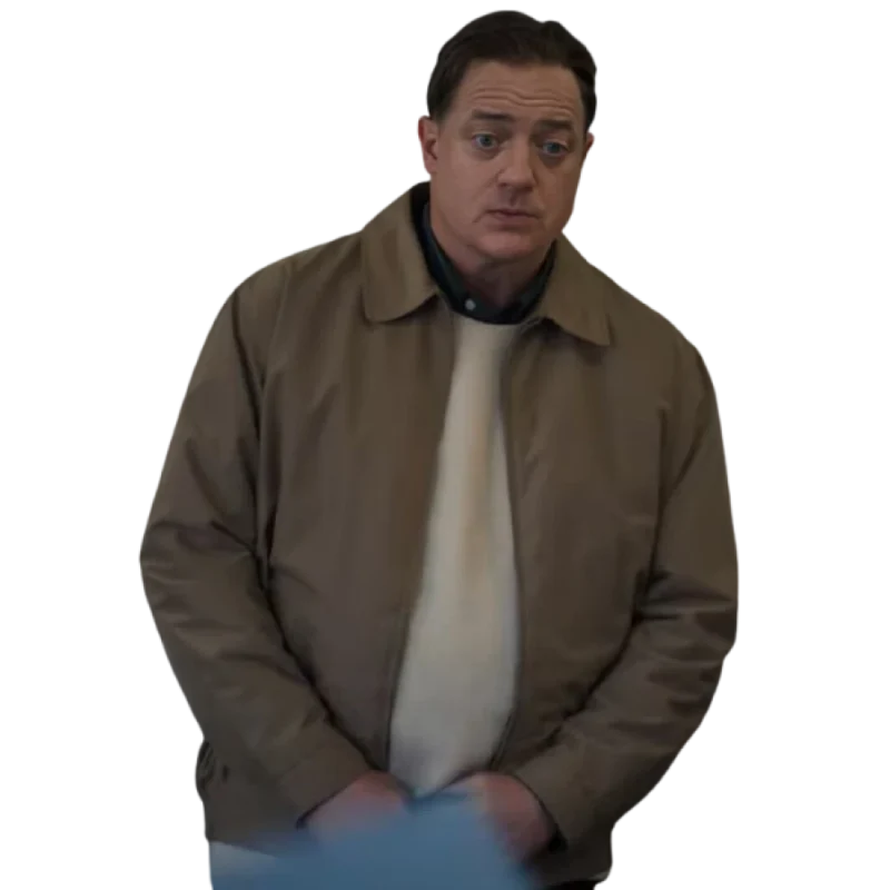 Rental Family 2025 Brendan Fraser Beige Cotton Jacket