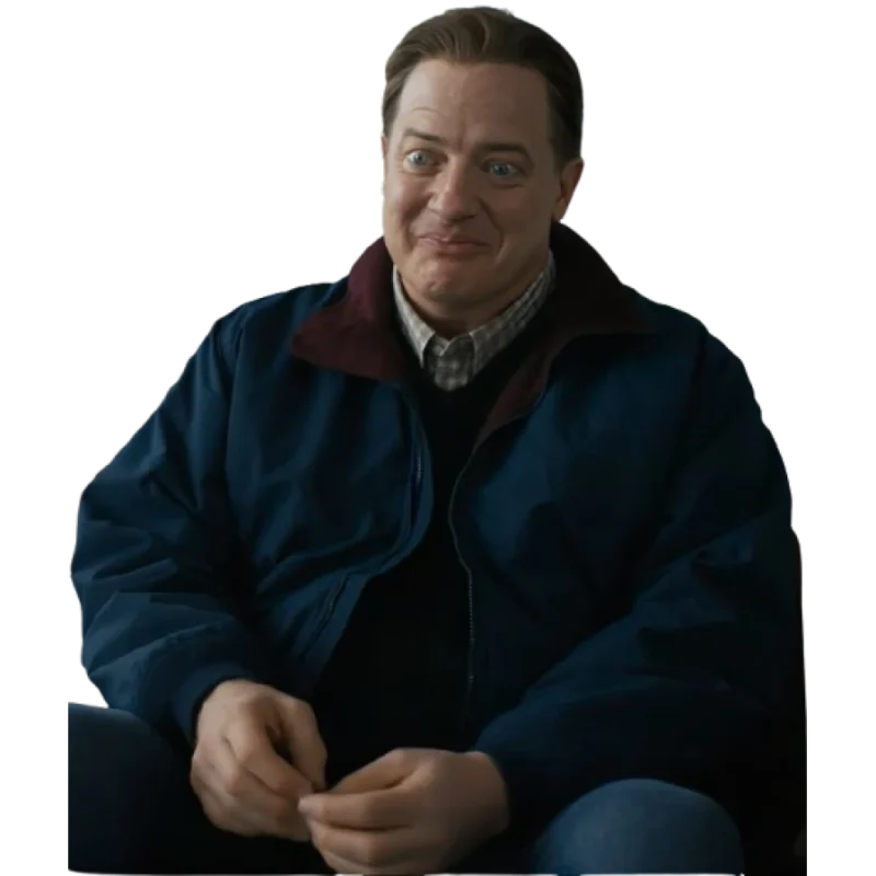 Rental Family 2025 Brendan Fraser Blue Jacket