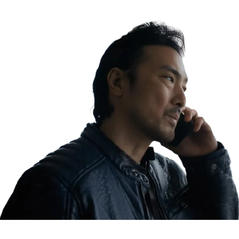 Rental Family 2025 Takehiro Hira Black Leather Jacket