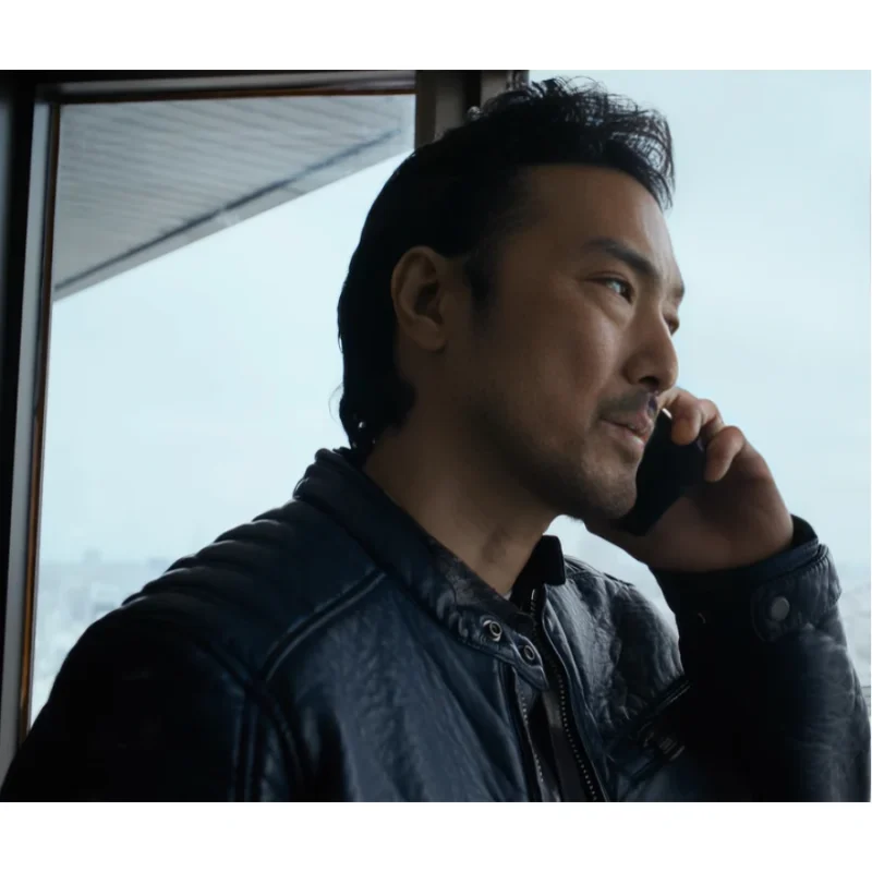 Rental Family 2025 Takehiro Hira Black Leather Jacket
