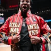 2 Chainz Atlanta Hawks x Jeff Hamilton Leather Jacket