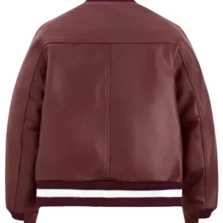 2025-The-US-Open-Tennis-Player-Coco-Gauff-Unisex-Brown-Leather-Varsity-Jacket