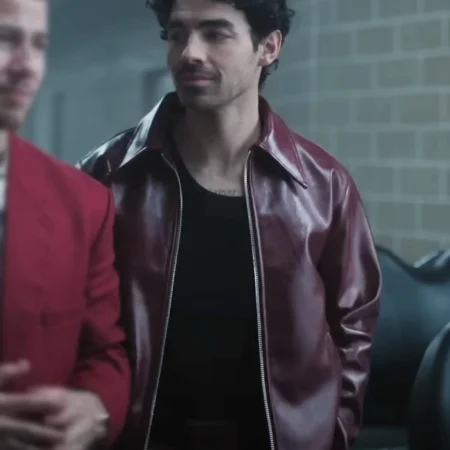 A Very Jonas Christmas Movie Joe Jonas Leather Jacket