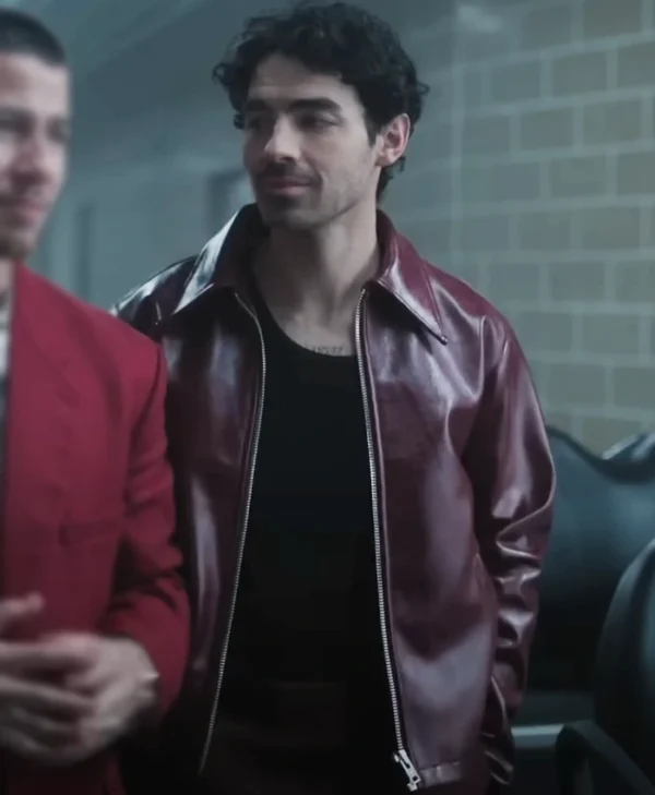 A Very Jonas Christmas Movie Joe Jonas Leather Jacket