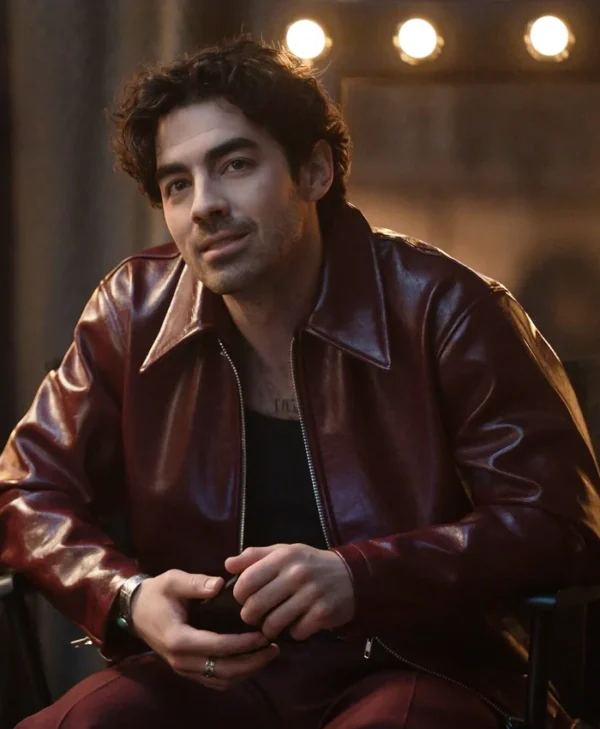 A Very Jonas Christmas Movie Joe Jonas Leather Jacket