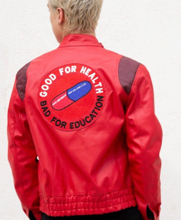 Akira Kaneda Red Leather back