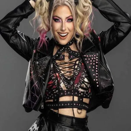 Alexa Bliss FrIENDs 4 EVER Biker Leather Jacket