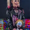 Alexa Bliss WrestleMania Black Biker Leather Jacket
