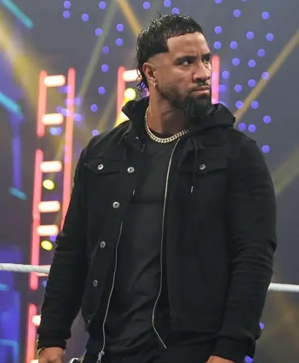 American Wrestler Jey USO Smackdown WWE Black Jacket