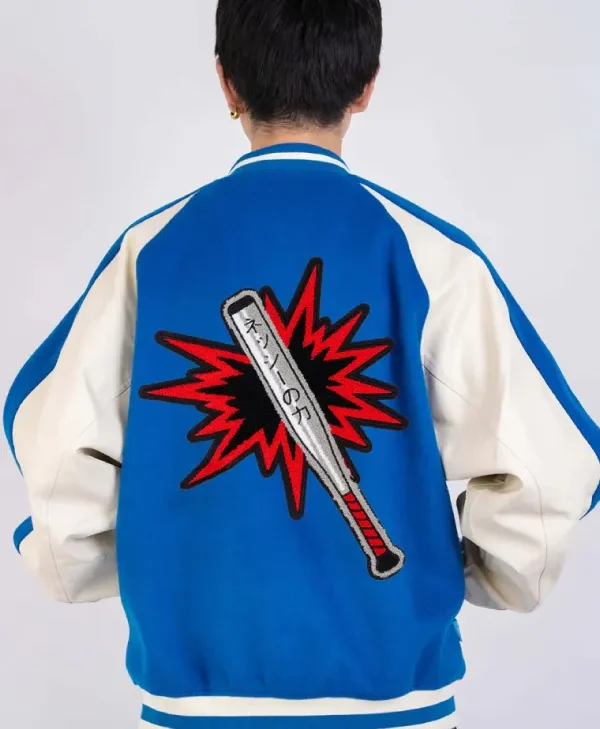 Anime Series Dandadan 2024 2025 Seiko Ayase Blue Unisex Varsity Jacket