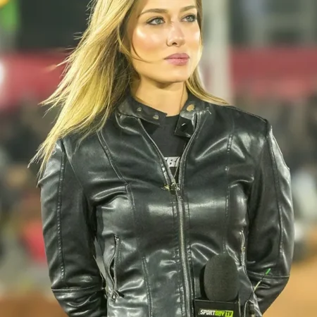 Arena Cross Brasil Vanessa Cataneo Faria Leather Jacket