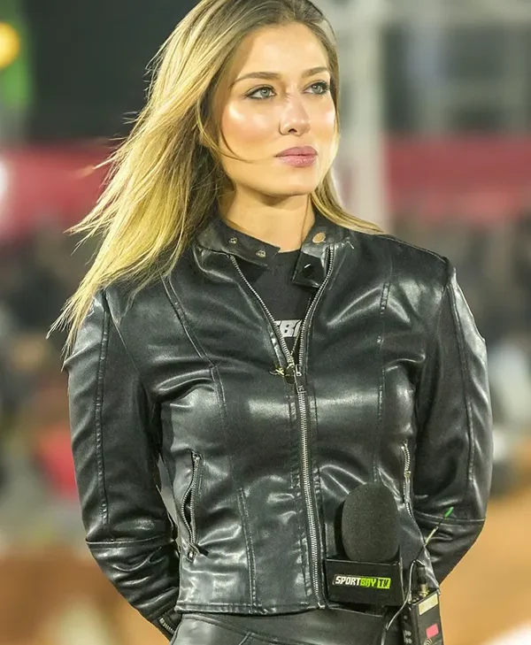 Arena Cross Brasil Vanessa Cataneo Faria Leather Jacket