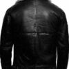 B3 Bomber Shearling Black Leather Jacket