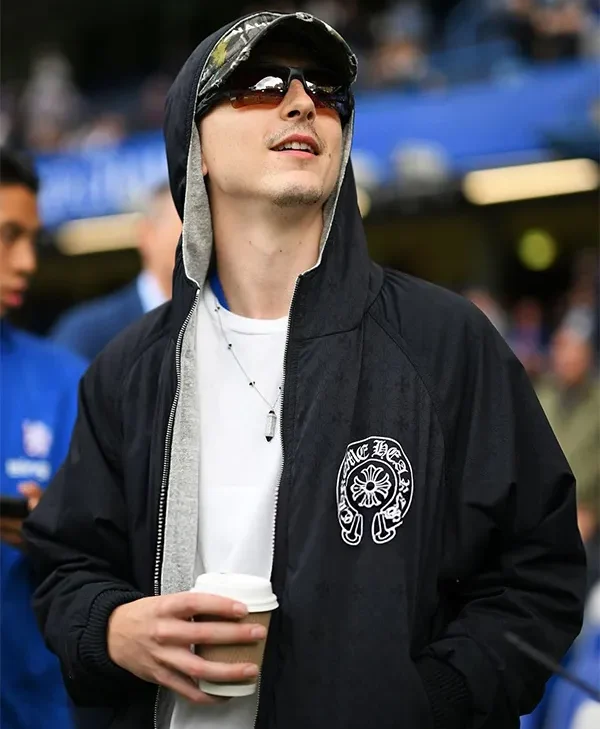 Premier League Timothée Chalamet Black Hooded Jacket