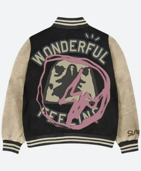 Cactus Jack Travis Scott Letterman Jacket Back