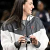 Caitlin Clark White and Grey Jacket