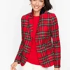 Christmas Plaid Women’s Suit Jacket