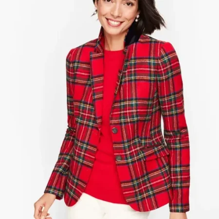 Christmas Plaid Women’s Suit Jacket