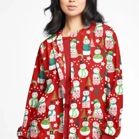 Christmas Scrub Jacket Women’s