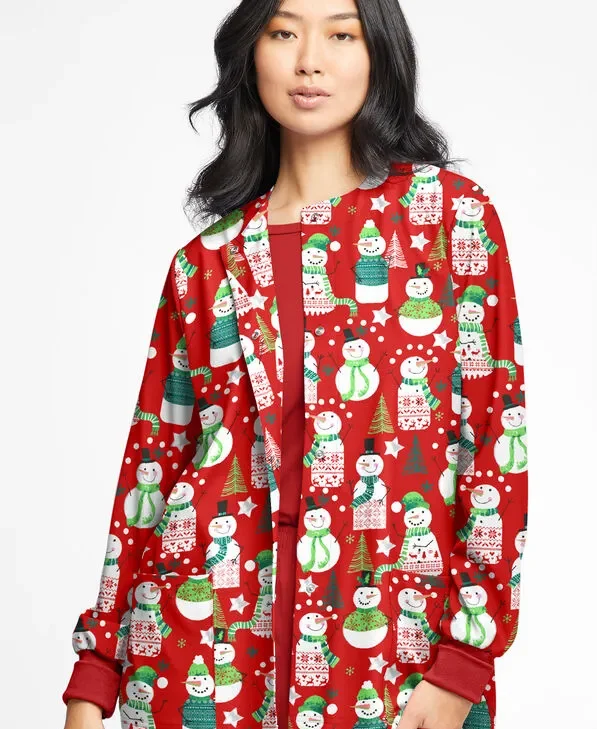 Christmas Scrub Jacket Women’s