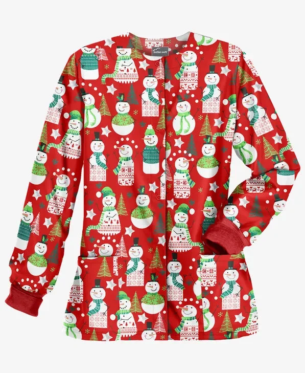 Christmas Scrub Jacket Women’s For Sale