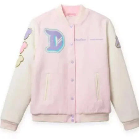 Disneyland Unisex Pink Varsity Jacket