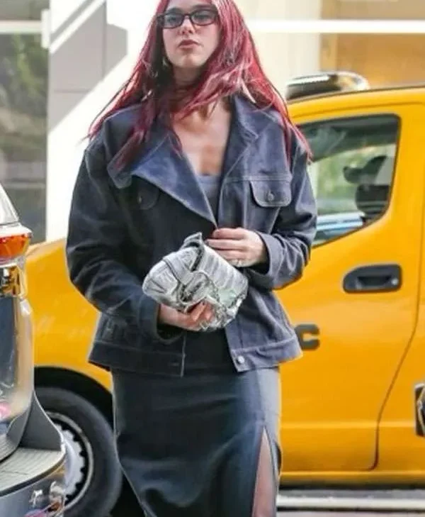 Dua Lipa Tribeca New York City Denim Jacket