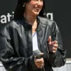 Dua Lipa Goodwood Festival 2025 Leather Jacket For Sale