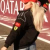F1 British Grand Prix Daniella Hemsley Ferrari Racing Team Black Jacket