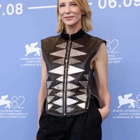 Father Mother Sister Brother Cate Blanchett Leather Vest