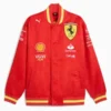 Ferrari Red Wool Varsity Jacket