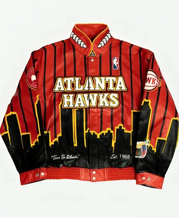 Get 2 Chainz Atlanta Hawks x Jeff Hamilton Leather Jacket
